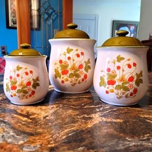 Set of Three Empress from Haruta Japan ceramics. Stamped, beautiful.